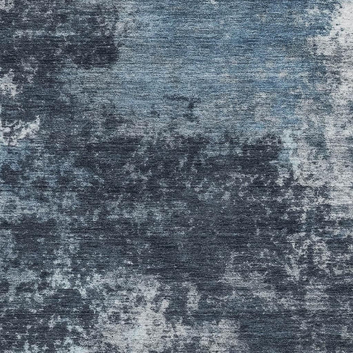 10' X 14' Abstract Washable Area Rug With UV Protection (716893) - Blue / Ivory