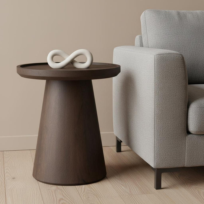 Solid Wood Tray Table (605407) - Dark Brown