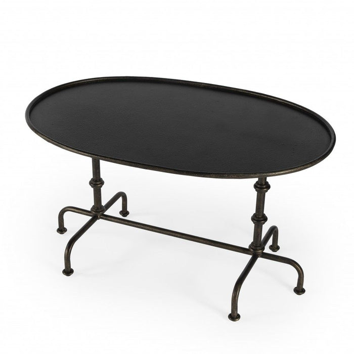 Metal Coffee Table - Dark Brown
