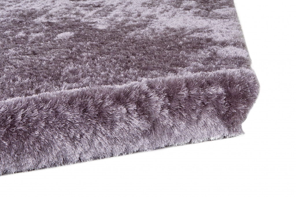 10' Round Shag Tufted Handmade Area Rug - Purple