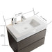 Giga Alice bathroom vanity with large storage, wall-mounted design, one-piece sink basin, modern style without drain or faucet.