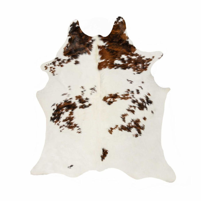 72' x 84' Cowhide Area Rug - Brown And White