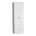 Giga armoire organizer with two shelves, clothing rod, and double doors, providing storage in a wardrobe cabinet.