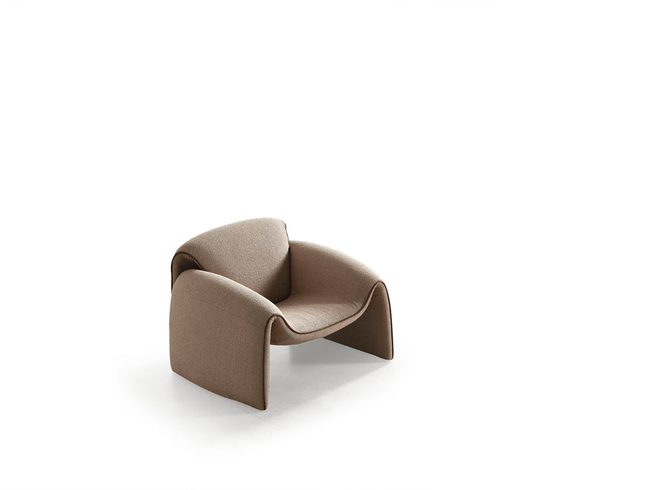 Boucle Lounge Chair - Taupe
