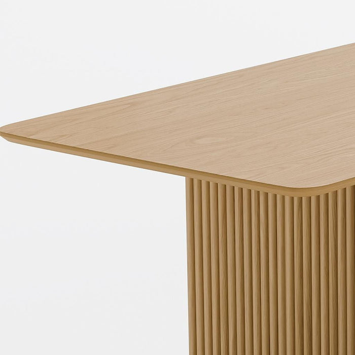 67'' Double Pedestal Base Dining Table - Natural