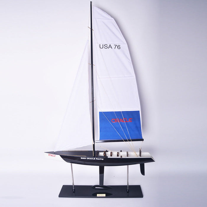 Hand Painted Model Boat (624693) - White / Black
