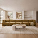Meridian Furniture Hammond velvet performance fabric 5-piece sectional sofa with upholstered cushions and modern design.
