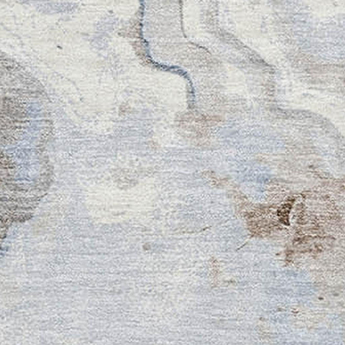 10' X 14' Abstract Washable Area Rug With UV Protection (706157) - Taupe / Blue / Ivory