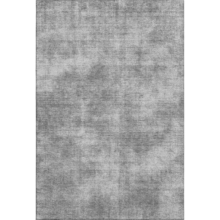 10' X 14' Abstract Washable Area Rug With UV Protection (679947) - Gray / Silver