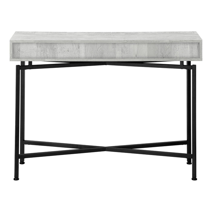 Cross Leg Console Table - Gray And Black