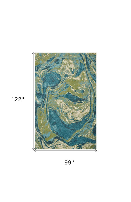 8.3' x 10.2' Shag Area Rug - Multicoloured