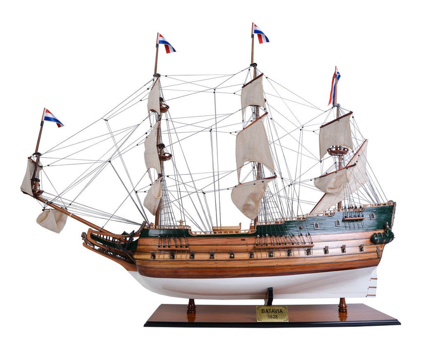 Hand Painted Model Boat (624657) - Light Brown / Beige
