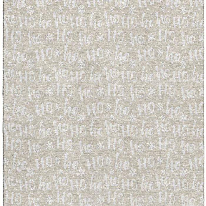 10' X 14' Abstract Geometric Washable Area Rug With UV Protection (701786) - Beige / Ivory