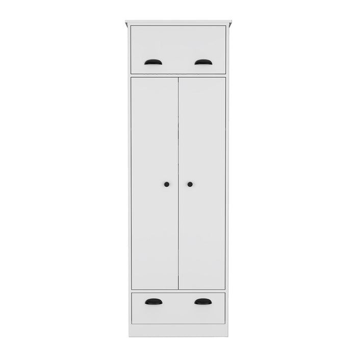 Wood Corner Accent Chest (732192) - White