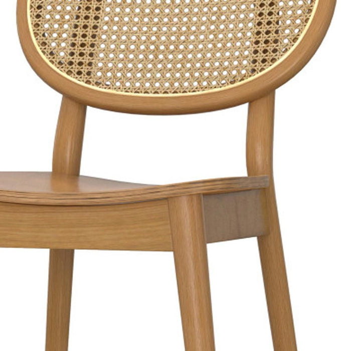 Solid Wood Dining Parsons Chairs (Set of 2) - Natural