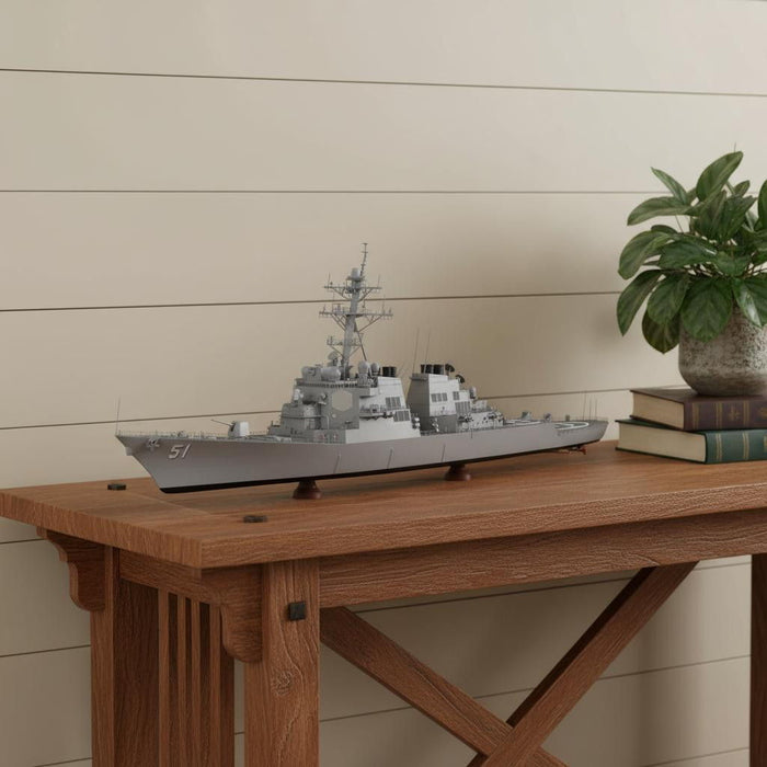 Hand Painted Model Boat (624314) - Gray