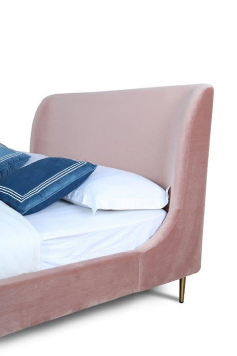 Manhattan Heather - Bed With Gold Legs