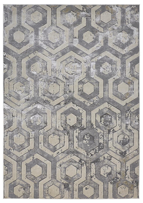 13' x 20' Abstract Area Rug - Gray