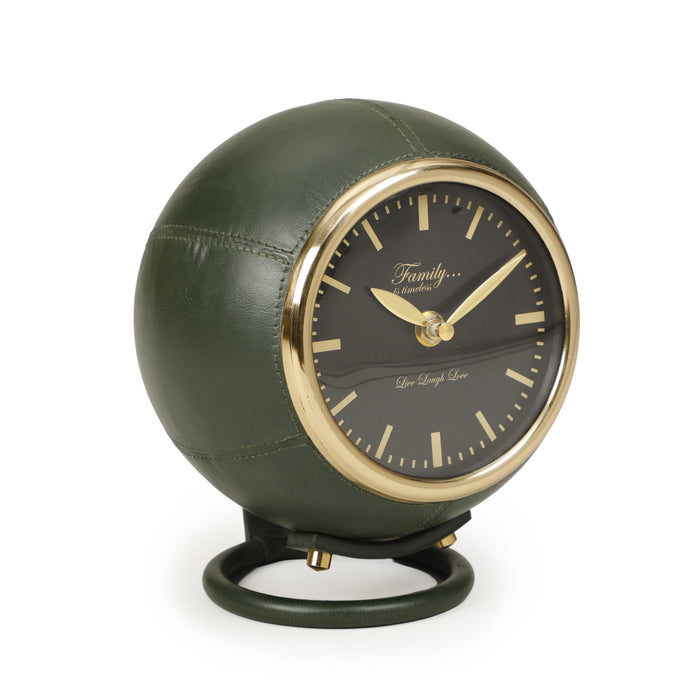 Draper - Designer Standing Accent Clock - Dark Green