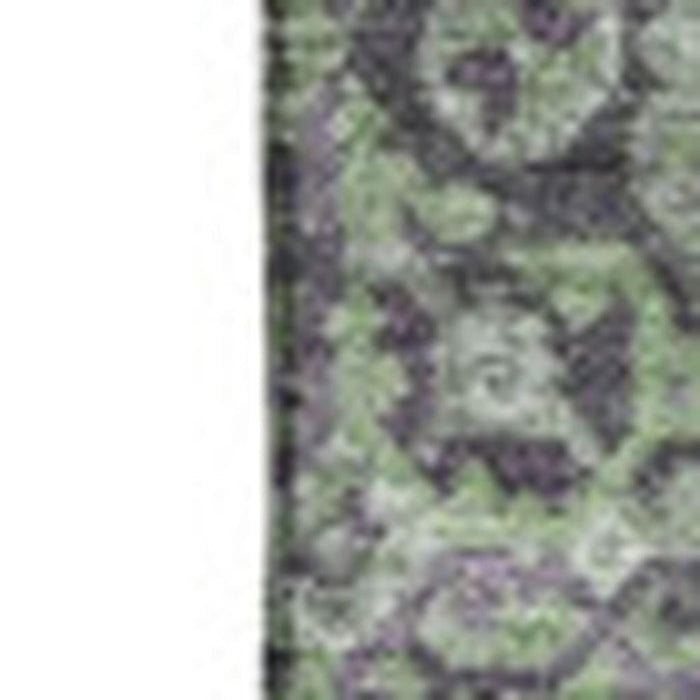 10' X 14' Patchwork Washable Area Rug With UV Protection (653248) - Green / Purple