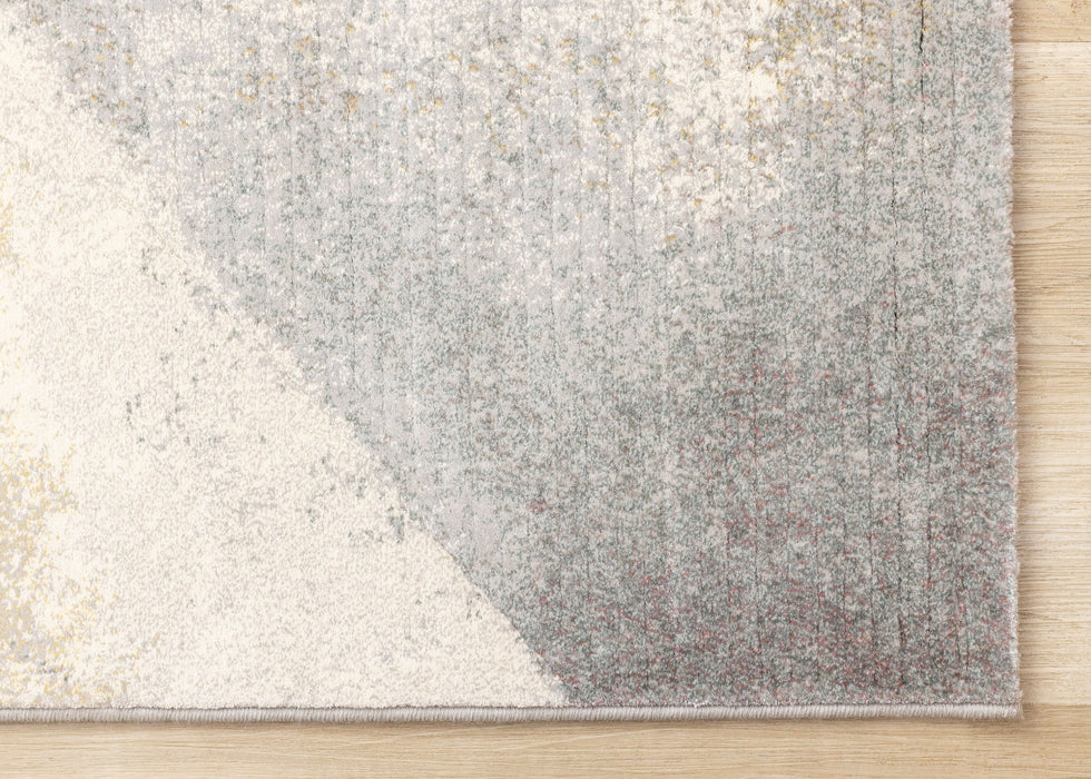 8' X 11' Abstract Area Rug (660100) - Gray / Beige / Brown
