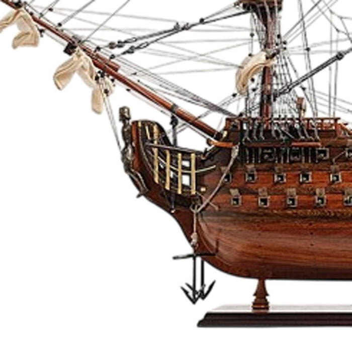 Hand Painted Boat (401848) - Brown