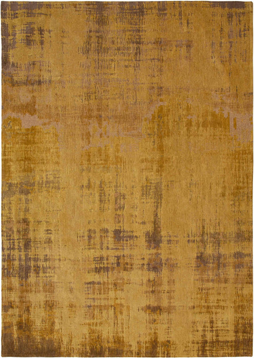9' x 13' Abstract Non Skid Area Rug - Yellow And Brown