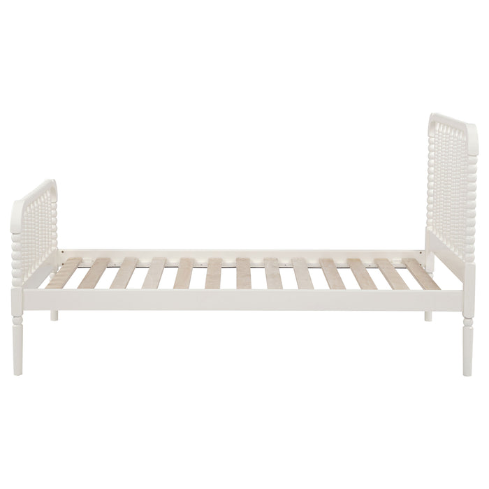 Jones Wood Twin Open Frame Bed White