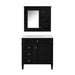 Giga bathroom vanity with medicine cabinet, modern storage with 2 soft-closing doors and 4 drawers, sleek bathroom furniture.