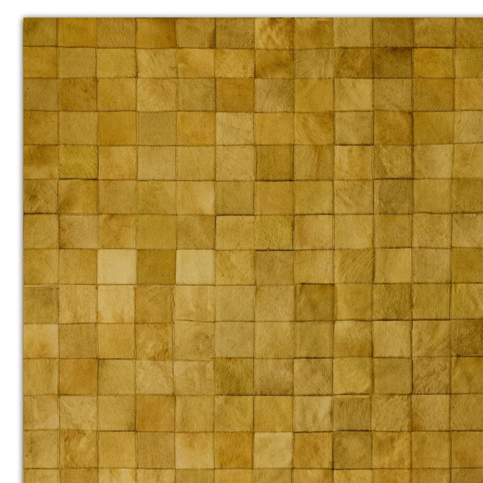 5' X 8' Cowhide Patchwork Area Rug (544482) - Tan