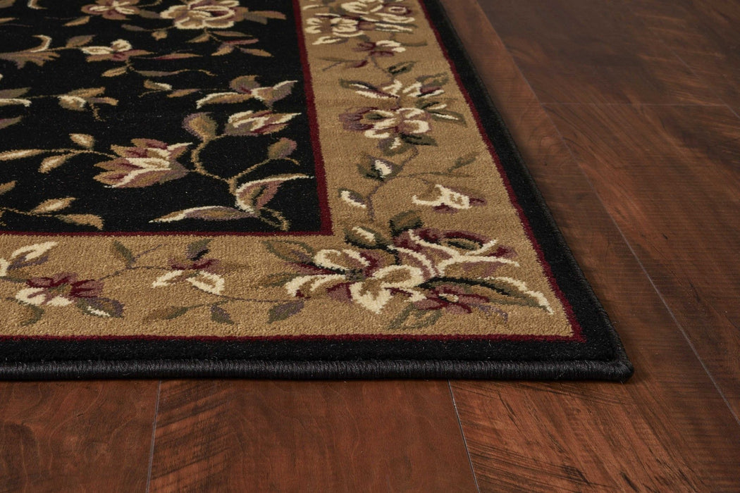 9' x 13' Polypropylene Area Rug - Black Or Beige
