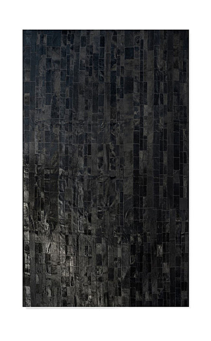 8' X 10' Cowhide Patchwork Area Rug (544491) - Black