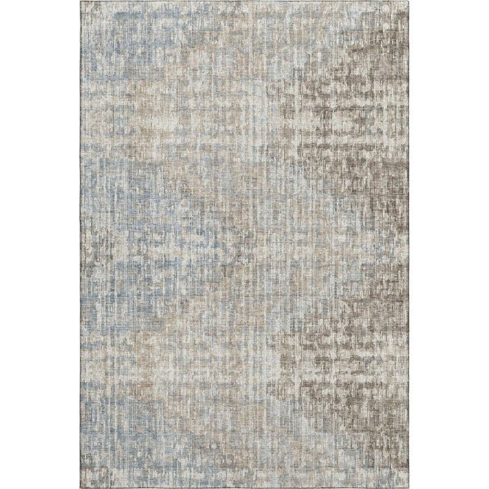10' X 14' Geometric Washable Area Rug With UV Protection (710477) - Beige / Gray