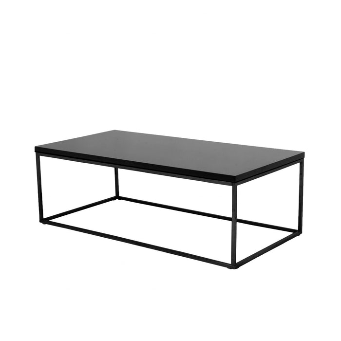 47" Metal Coffee Table - Black