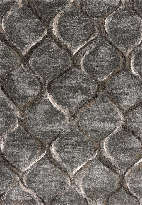 7' x 10' Polypropylene Area Rug - Charcoal