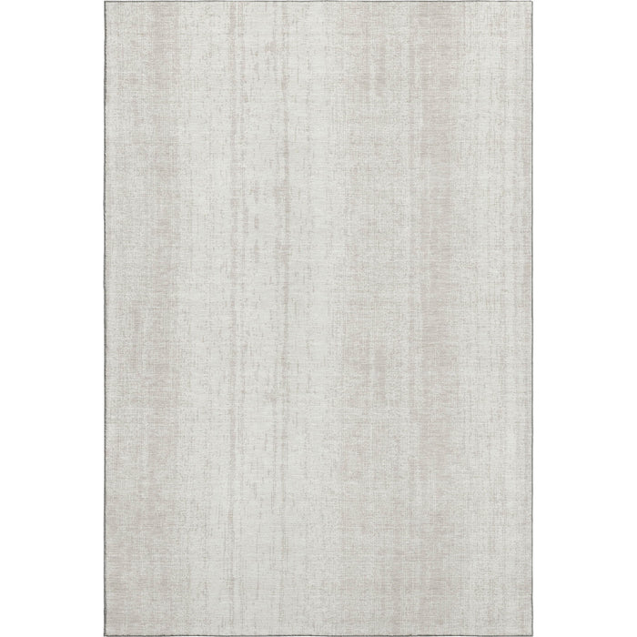 10' X 14' Striped Washable Area Rug With UV Protection (668337) - Ivory / Beige