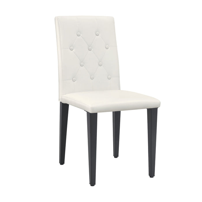 Giga dining chair set with ergonomic buckle backrest, ideal for family dining rooms, featuring comfortable, stylish seating.
