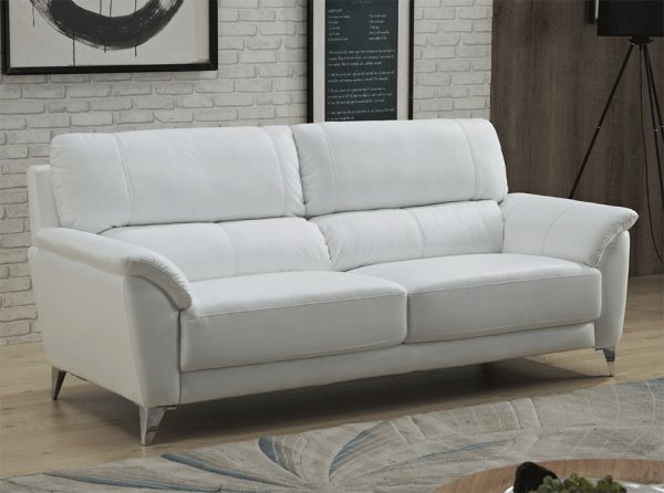 ESF Modern  White Leather Sofa On Sale