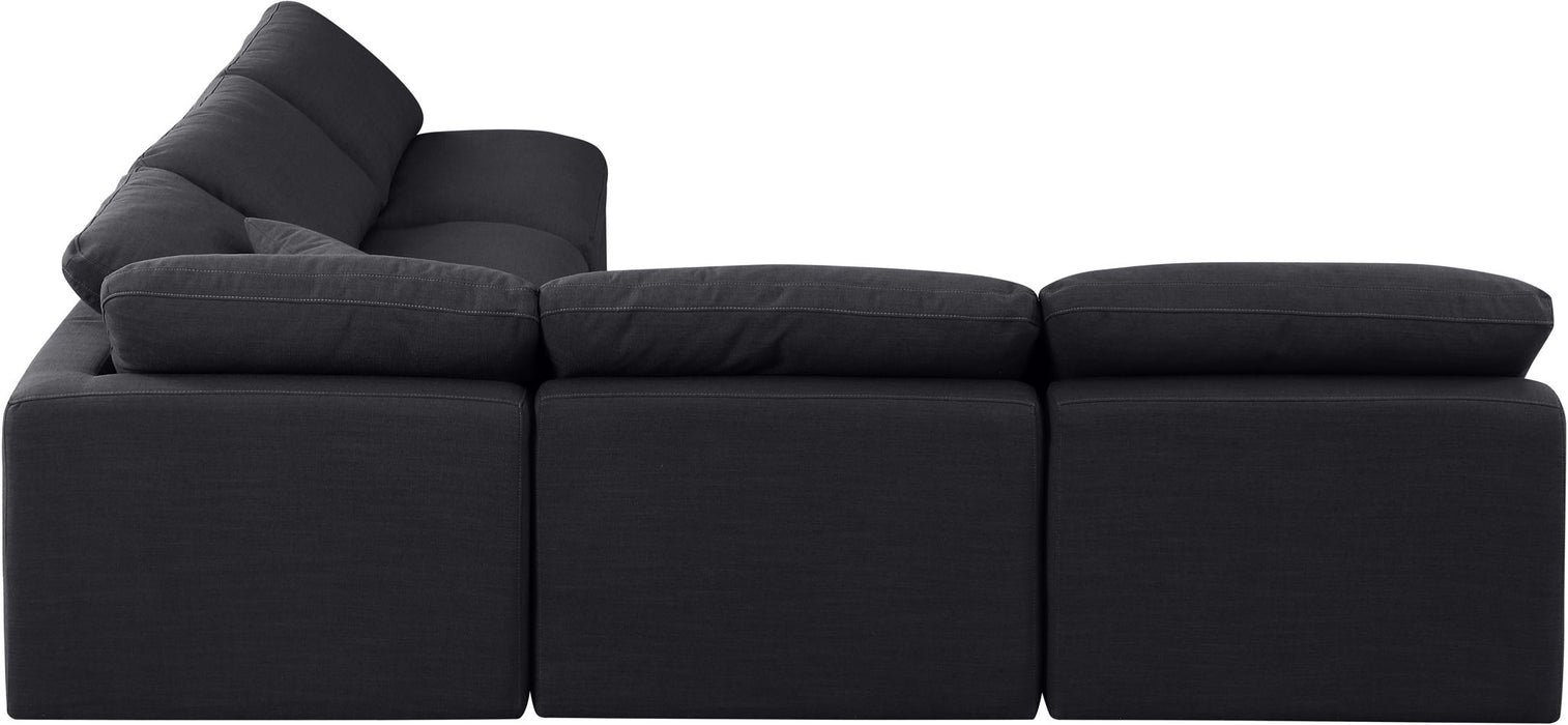 Indulge - Linen 5 Piece Modular Corner Armless Sectional