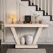 Vintage distressed wood accent bench with two-tier storage cabinet, ideal for entryways and casual seating.