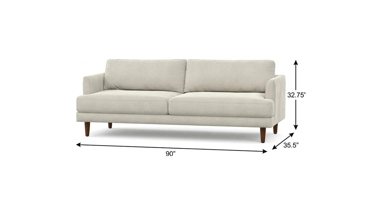 90" Fabric Sofa - Cream