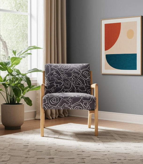 Upholstered Arm Chair - Gray