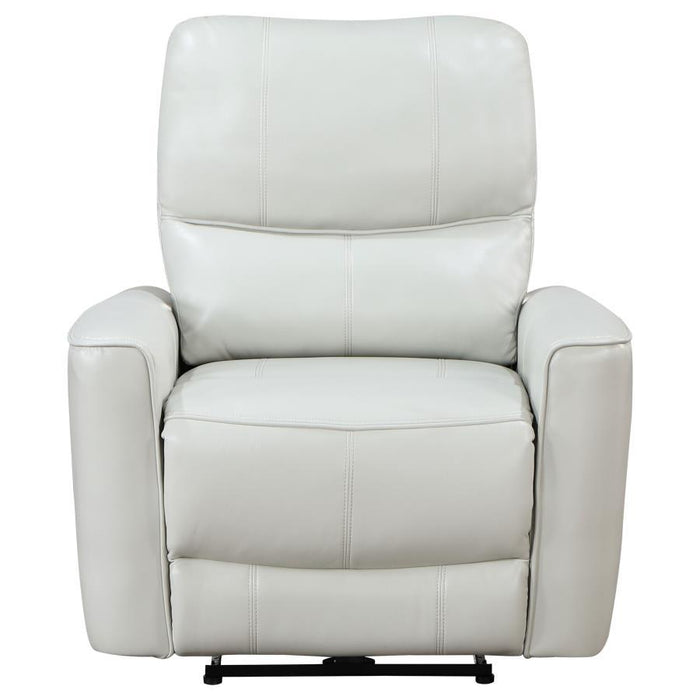Greenfield - Upholstered Power Recliner Chair - Ivory