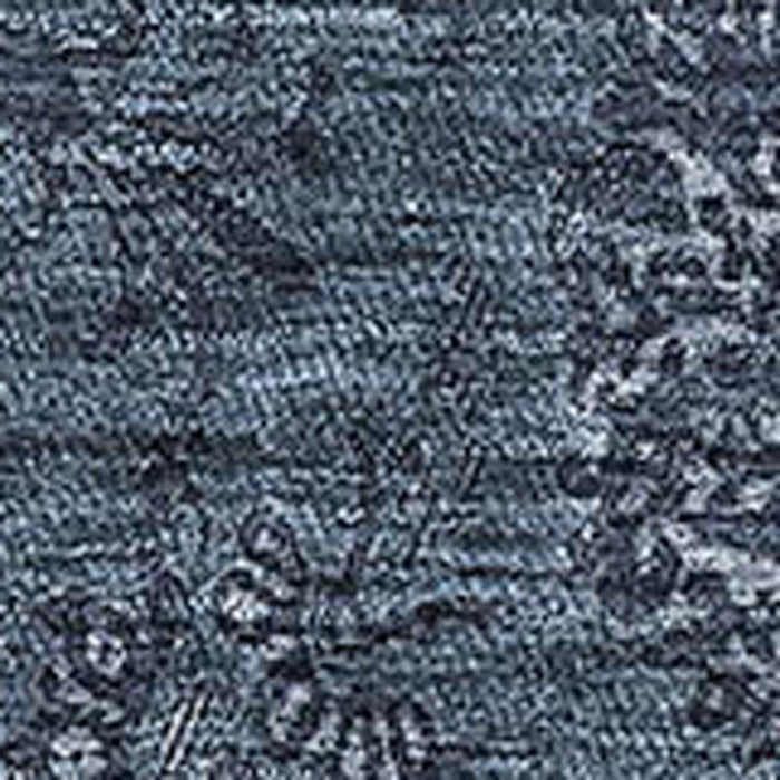 8' X 10' Floral Washable Area Rug With UV Protection - Blue And Ivory