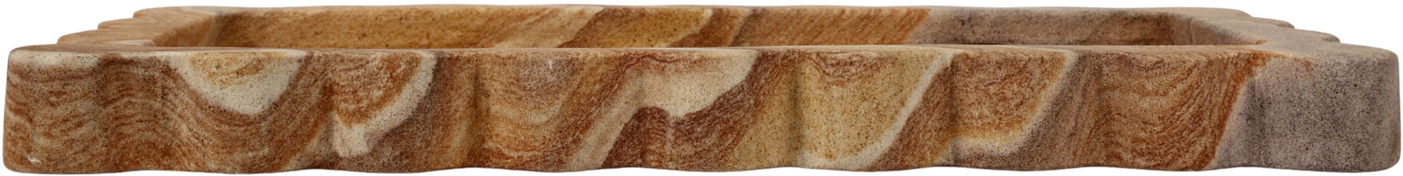 Elegant marble tray by Meridian Furniture featuring a smooth, polished surface with rounded edges, perfect for display or serving.