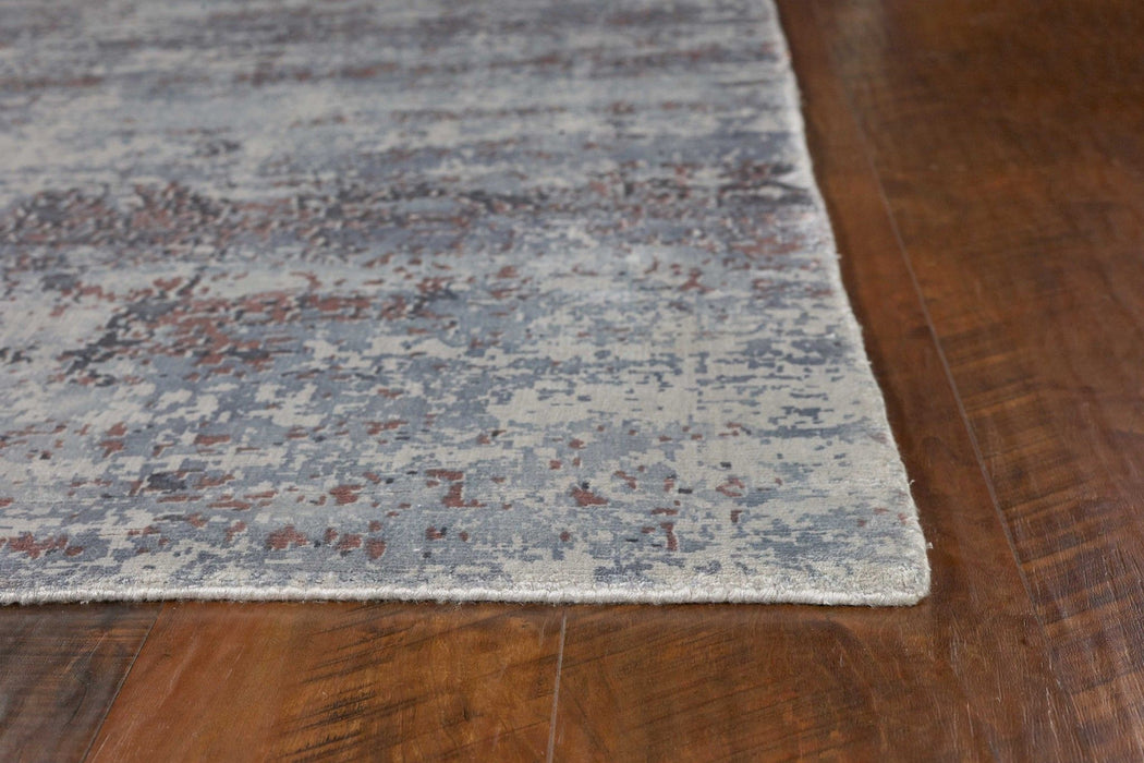 9' x 13' Abstract Hand Loomed Area Rug - Light Gray