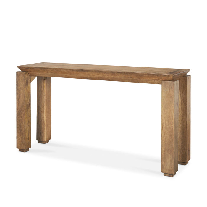 60" Solid Wood Console Table - Brown