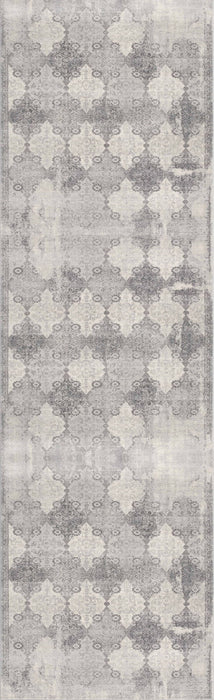 14' Moroccan Runner Rug (610281) - Gray / Beige