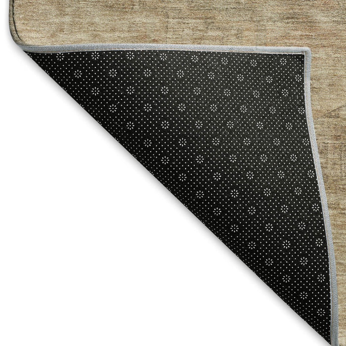 10' X 14' Abstract Geometric Washable Area Rug With UV Protection (695378) - Beige / Brown