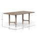Counter height dining table in sand color by Bernards Furniture, with a smooth surface and sturdy legs for casual dining spaces.